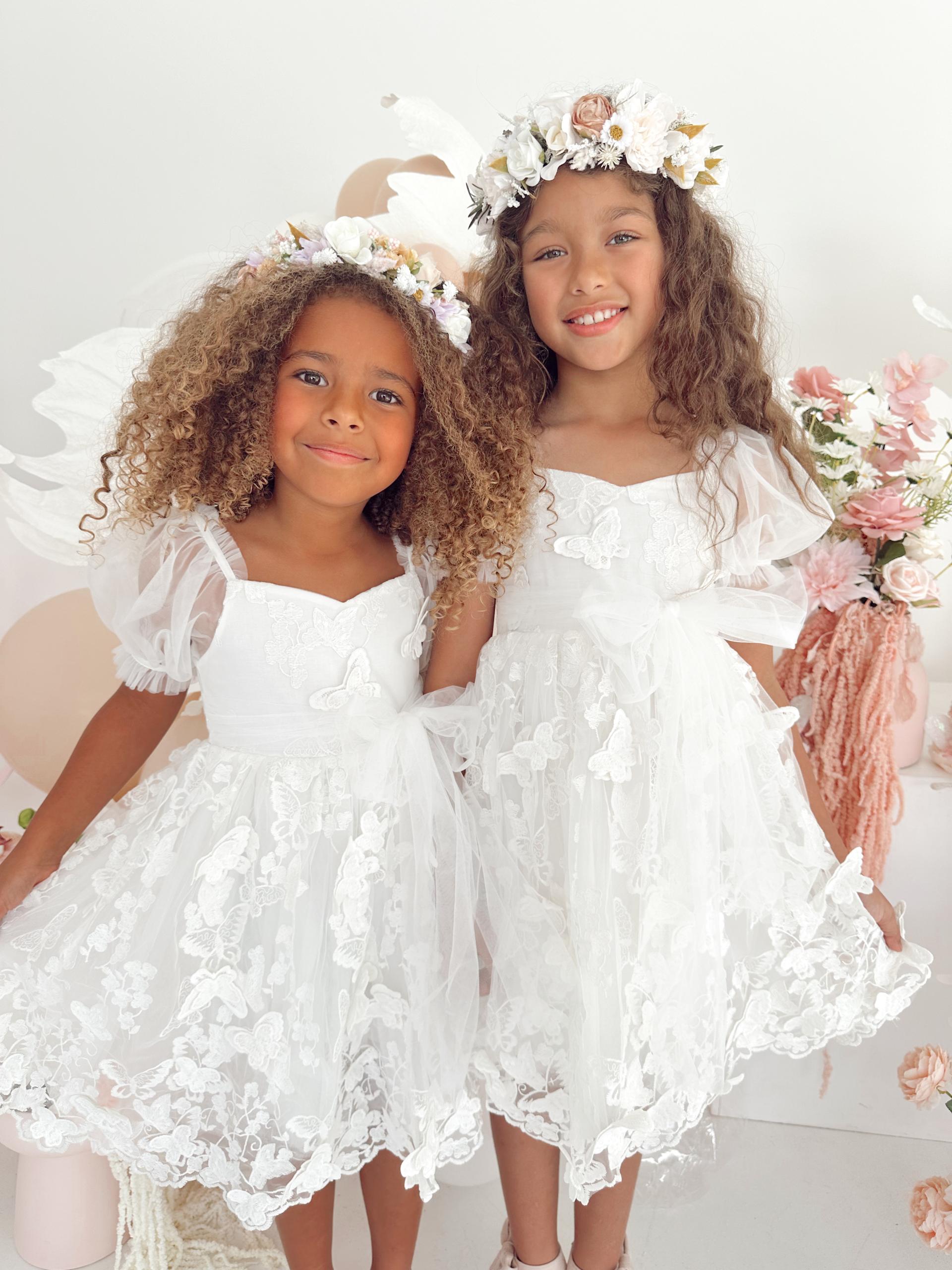 Beautiful Girls White Dresses For First Communion – Arabella \u0026 Rose