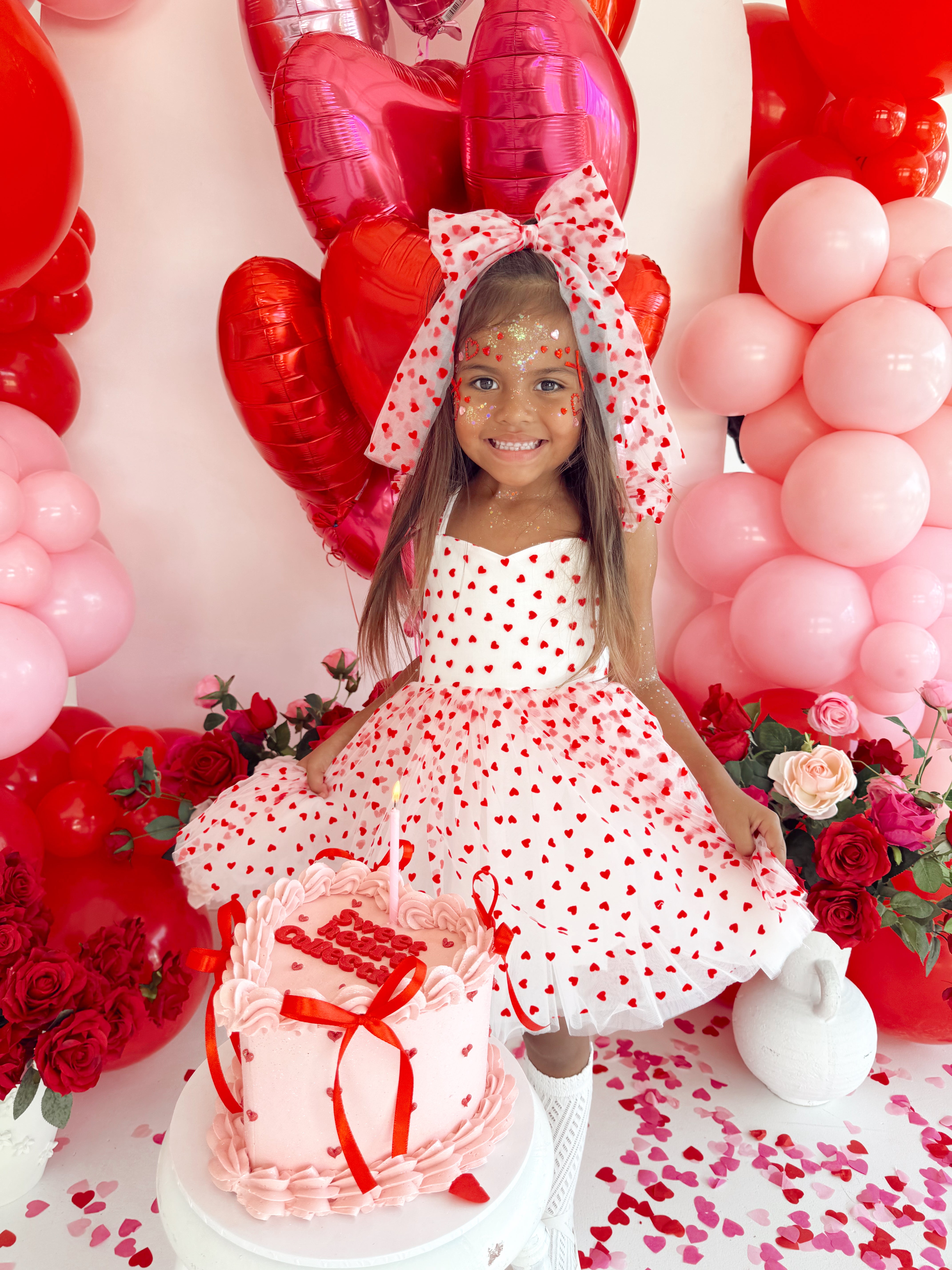 fitted lace wedding dress Be Mine White Heart Girls Party Dress Red Hearts & Bow-Back Detail Arabella & Rose fitted lace wedding dress Be Mine White Heart Girls Party Dress Red Hearts & Bow-Back Detail Arabella & Rose