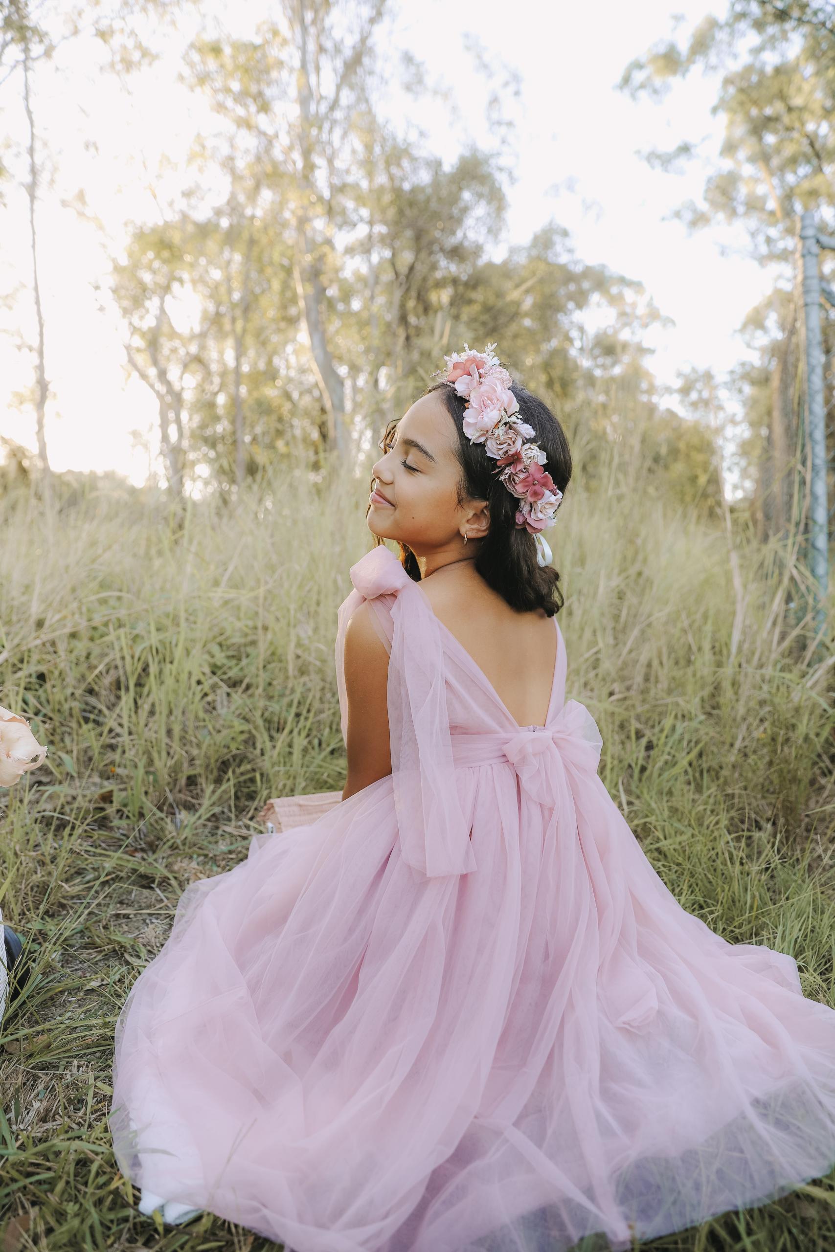 English Rose Dusty Rose Dress Arabella Rose