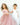 Dusty Rose Swan White Swan Lace Back Dress