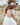 Girls White Magnolia Capped Sleeve Lace Back Flower Girl Dress