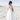 Girls White Magnolia Capped Sleeve Lace Back Flower Girl Dress