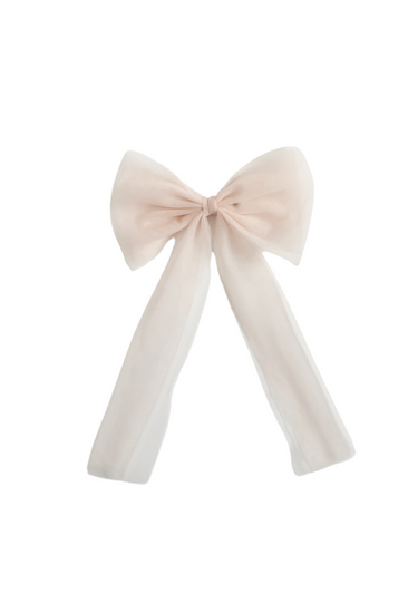 Cosette Perfect Pink Tulle Girls Hair Bow