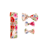 Peach Blossom Baby Girl Floral Hair Accessories