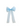 Afina Blue Tulle Girls Hair Bow