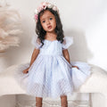 Swiss Dot Gardenia Dress - Periwinkle