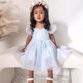 Swiss Dot Gardenia Dress - Periwinkle