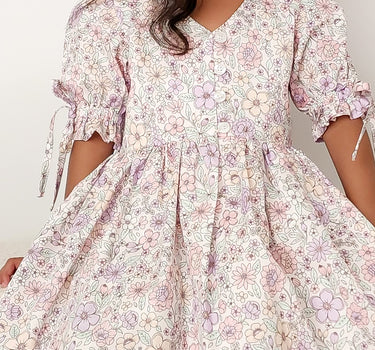 Violet Girls Floral Dress