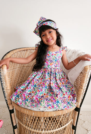 Darlia Garden Girls Floral Dress