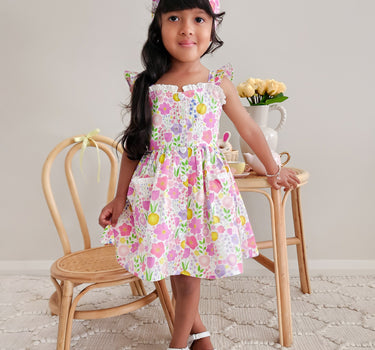 Flower Fields Girls Floral Dress