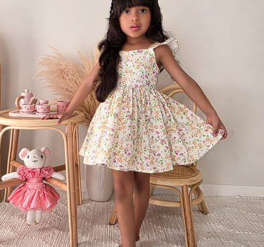 Clara Blossom Girls Floral Dress