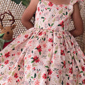 Holiday Blossom Girls Pink Floral Dress
