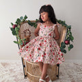 Holiday Blossom Girls Pink Floral Dress