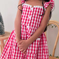 Picnic Red Gingham Girls Dress