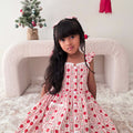 Strawberry Sweetheart Girls Red Floral Dress