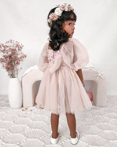 Arista Ocean Dusty Pink Sparkle Sequin Girls Party Dress - Special Occasion Wear Arabella & Rose Arista Ocean Dusty Pink Sparkle Sequin Girls Party Dress - Special Occasion Wear Arabella & Rose