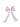 Purple Pearl Organza Girls Hair Bow