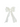 White Organza Girls Hair Bow