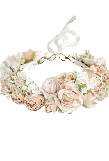 Ballerina Champagne Pink Girls Flower Crown