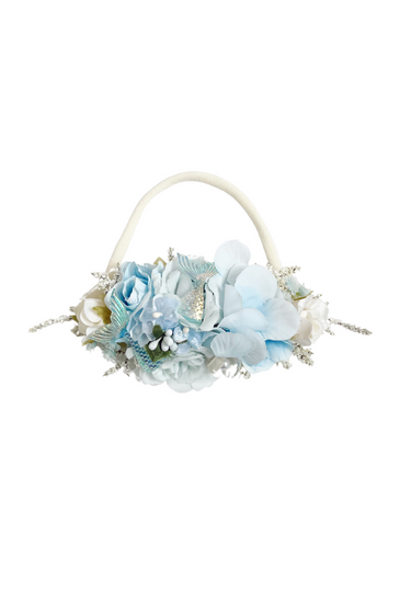 Calypso Blue Stretch Baby Flower Crown