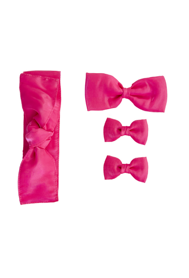 Fuchsia Pink Dolly Baby Girl Hair Accessories