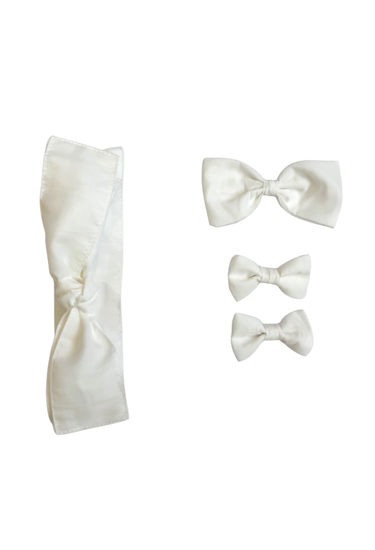 White Clementine Baby Girl Hair Accessories