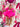 Theodora Sequin Romper - Fuchsia Pink