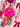 Barboteuse bébé fille à sequins rose fuchsia Theodora