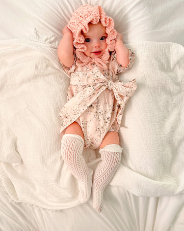 Lulu Romper And Bo Peep Beanie 1