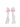 Nœud pour cheveux en organza violet nacré pour fille