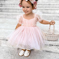 Swiss Dot Gardenia Dress - Pink Rose