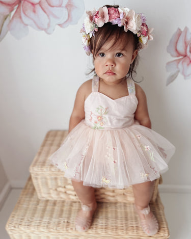 Sugar Plum Romper - Heavenly Pink