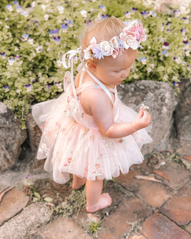 Sugar Plum Romper - Heavenly Pink