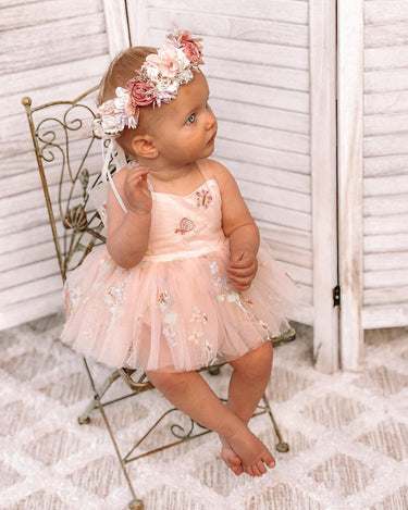 Sugar Plum Romper - Heavenly Pink