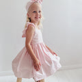 Frankie June Pink Gingham Girls Dress