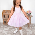 Frankie June Pink Gingham Girls Dress