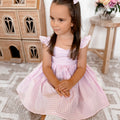 Frankie June Pink Gingham Girls Dress