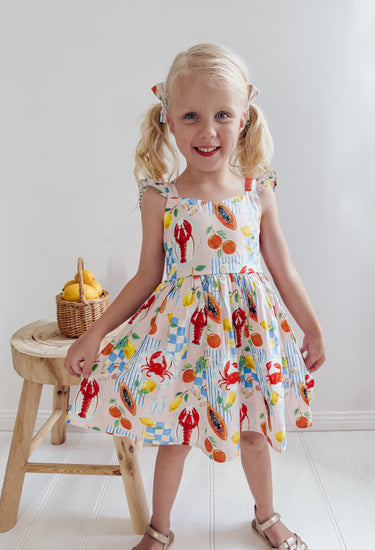 Euro Summer Girls Floral Dress