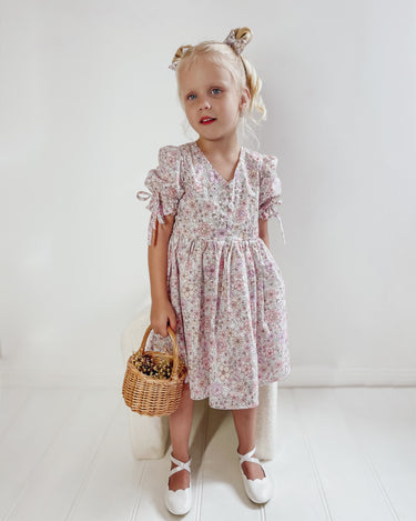 Violet Girls Floral Dress