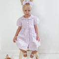 Evie Lou Purple Gingham Girls Dress