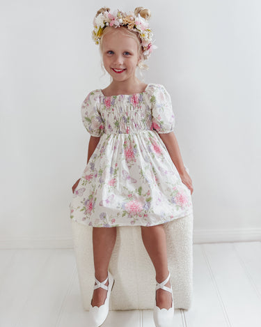 Fairy Garden Girls Floral Dress