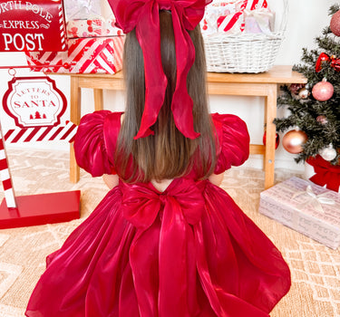 Tabitha Ruby Red Girls Party Dress