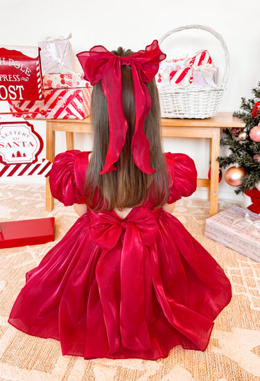 Tabitha Ruby Red Girls Party Dress