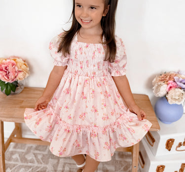 Spring Blossom Girls Floral Dress
