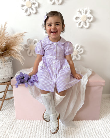 gingham dress purple Purple Gingham Magic in the Air