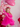 Couronne de fleurs rose fuchsia Sophia pour filles