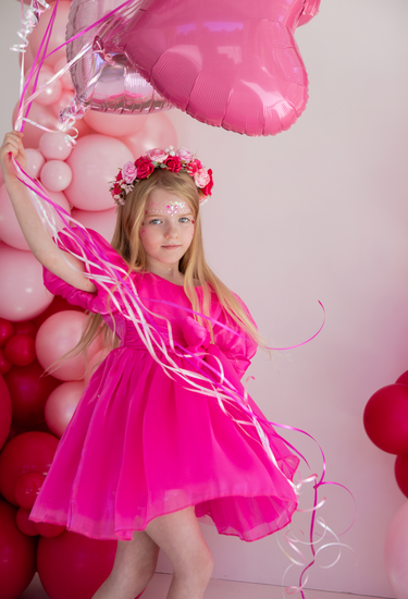 Sophia Fuchsia Pink Girls Flower Crown