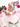 Couronne de fleurs extensible rose bonbon Heidi pour bébé fille