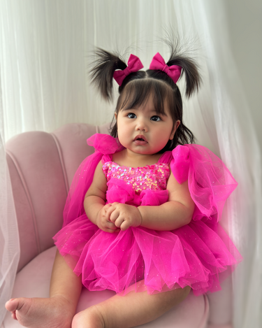 Fuschia pink baby dress clearance