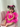 Accessoires cheveux bébé fille fuchsia rose pailleté